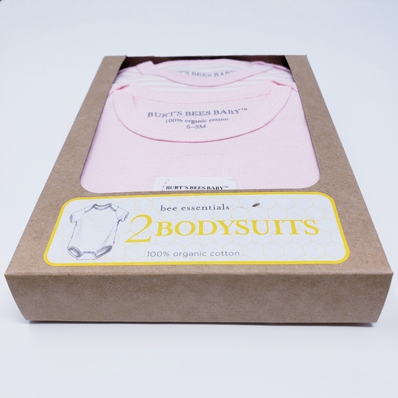 BURT'S BEES Onesies (2-Pack) 100% Organic Cotton - Picture 3 of 8